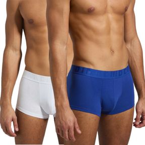 Фото Мужские трусы хипсы (синий, белый) набор 2 в 1 Bikkembergs CUT BKK51UTR22BI/2