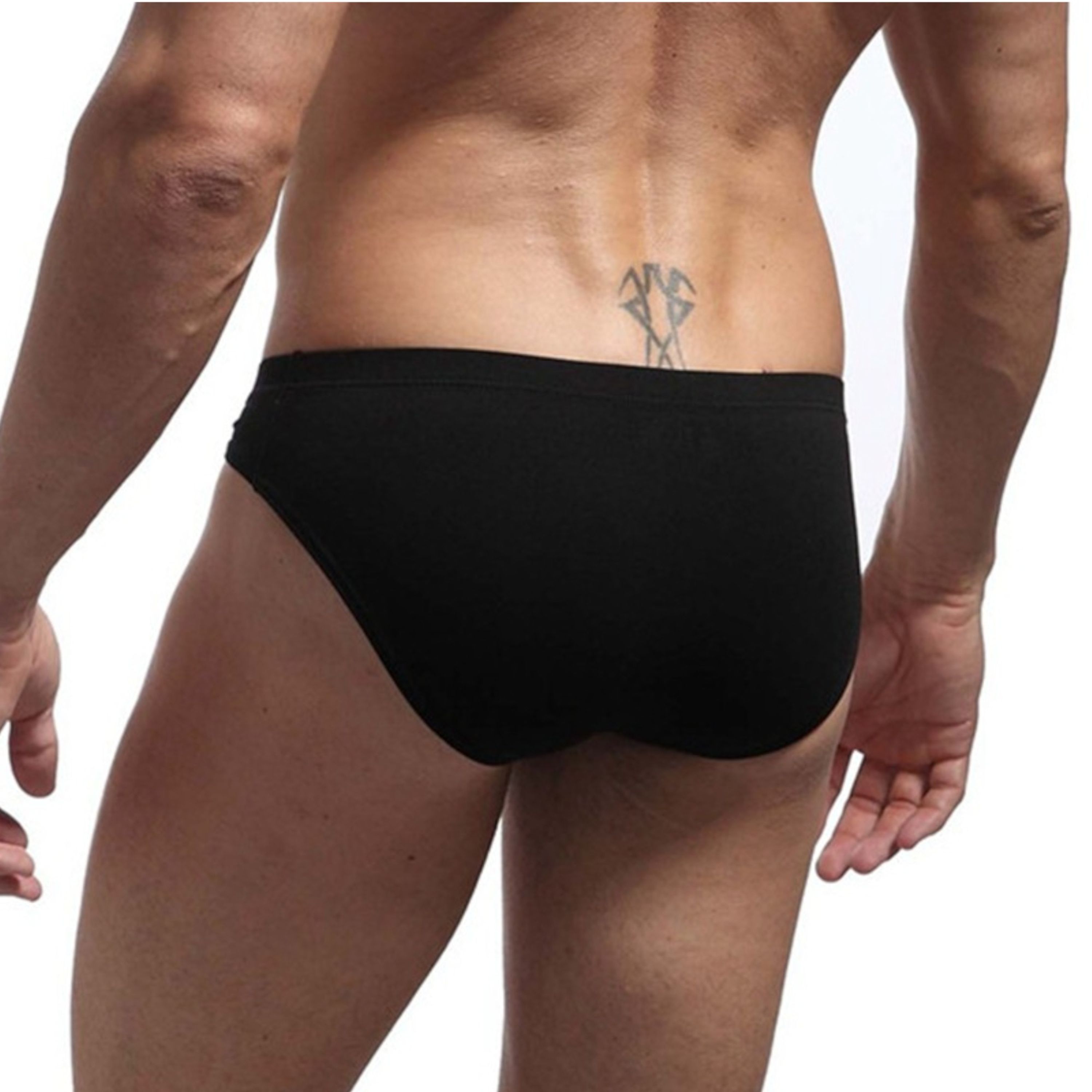 Мужские трусы брифы черные JOCKMAIL JM2025-2 фото 3