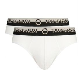 Фото Набор мужских трусов брифов 2в1 белые TRUSSARDI TRU2USP03