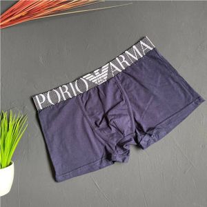 Фото Мужские трусы боксеры  темно-синие Emporio Armani