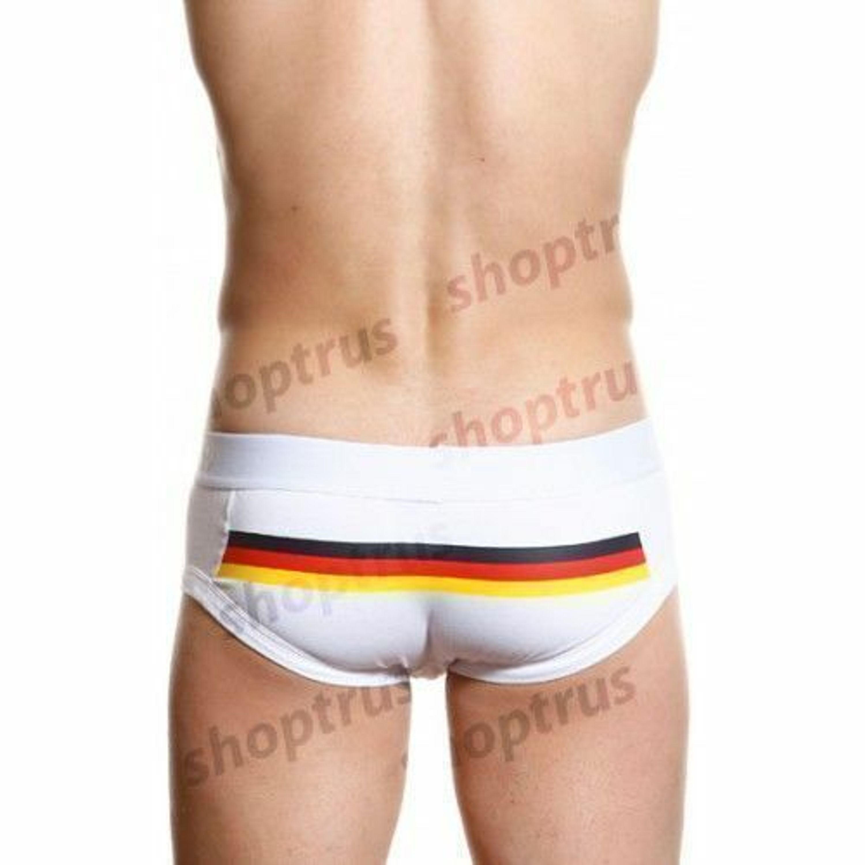 Мужские трусы брифы белые 4+ Private Important Zone  фото 4