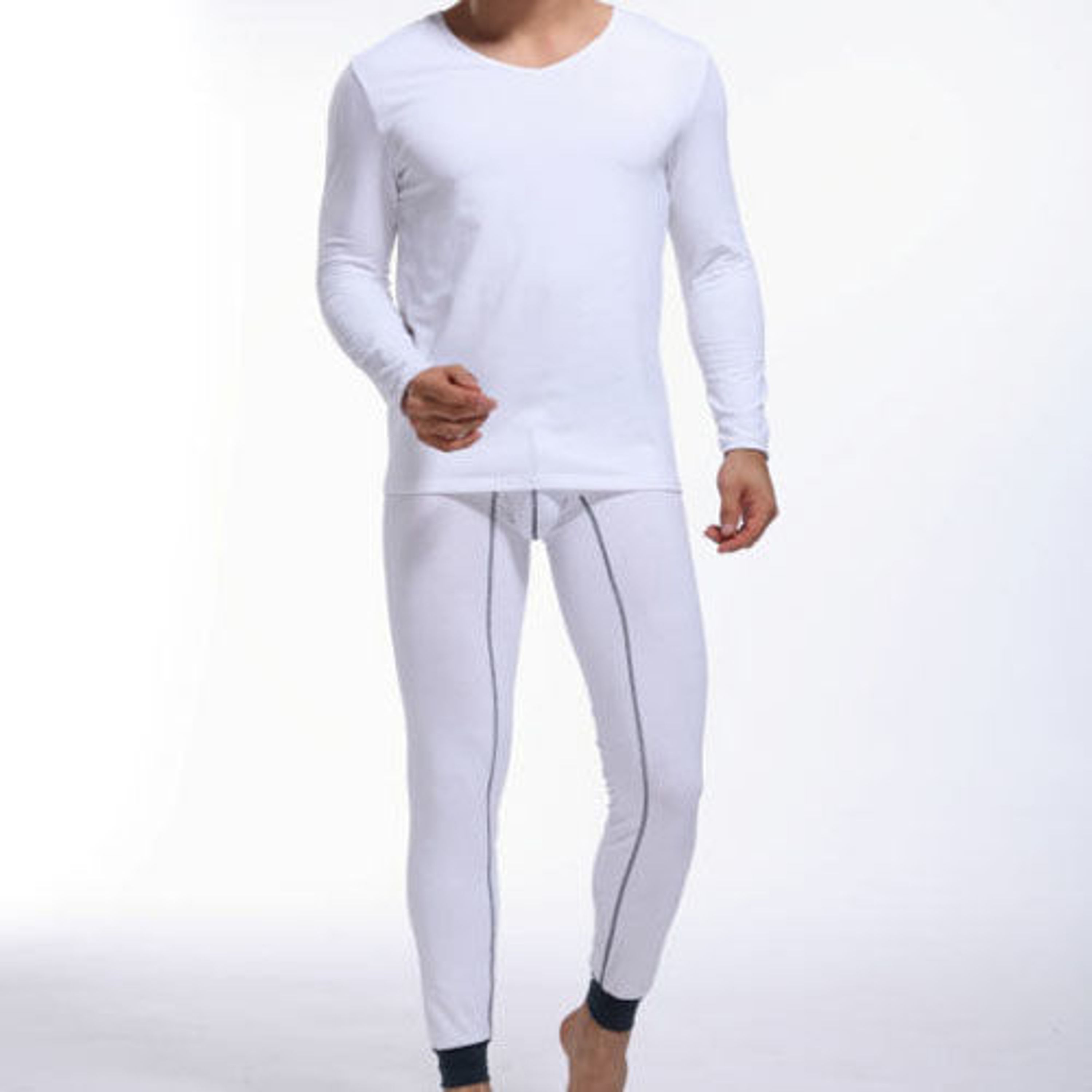Мужской комплект нательного белья  белый Cockcon Thermal White фото 2