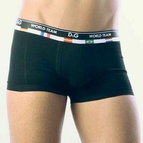 Фото  Мужские трусы боксеры черные D&G World Team Black