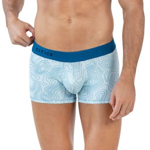 Фото Мужские трусы хипсы голубые с принтом Clever Moda EMPHATIC TRUNKS 164007