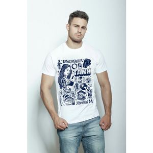 Фото Мужская футболка белая с принтом "TANK" Emilio Barbone 020003m-EB