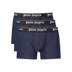 Фото Набор мужских трусов боксеров 3в1 синие PALM ANGELS PLA1UMWTR04TR