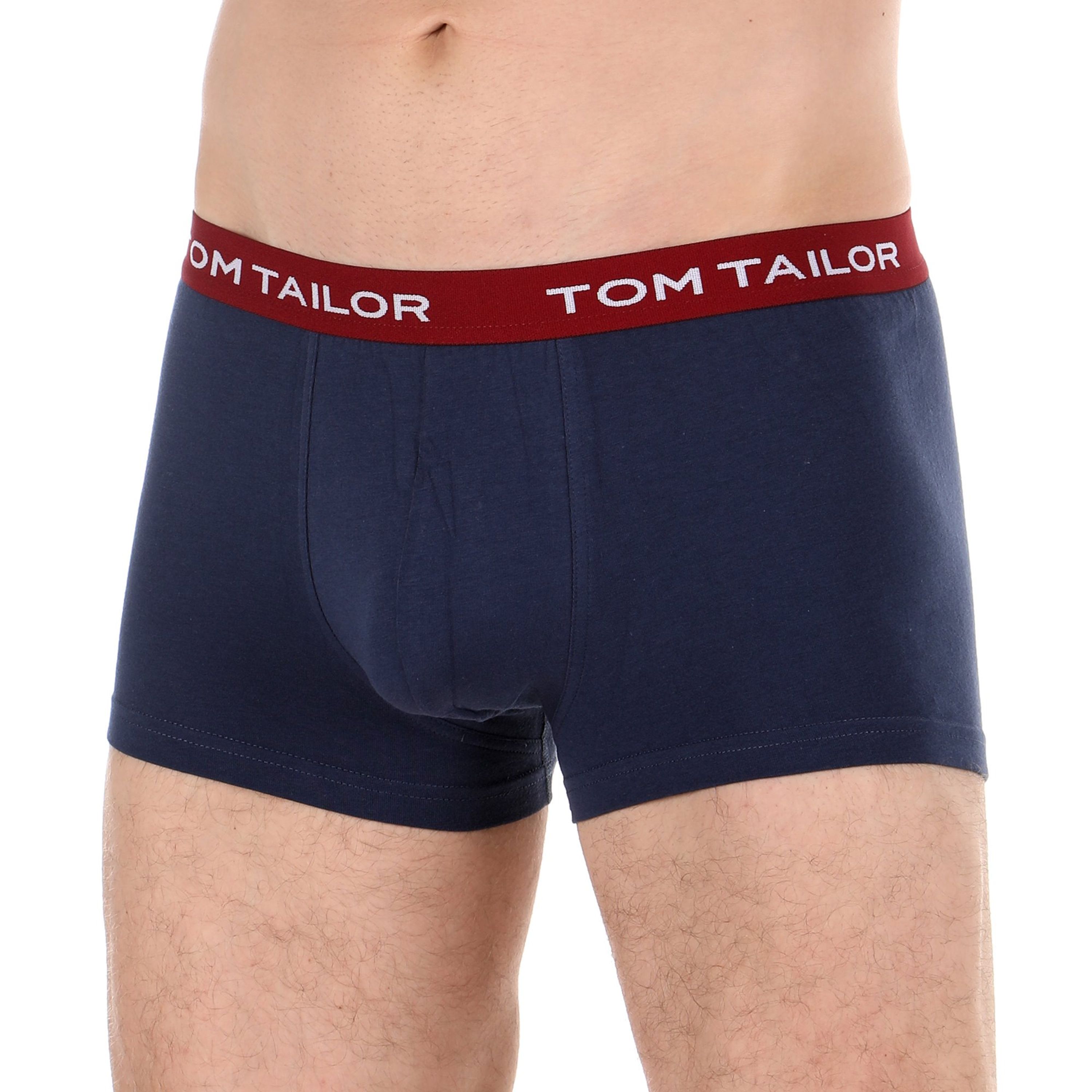 Мужские трусы боксеры набор 3в1 темно-синие Tom Tailor 70162/6061 690 фото 3