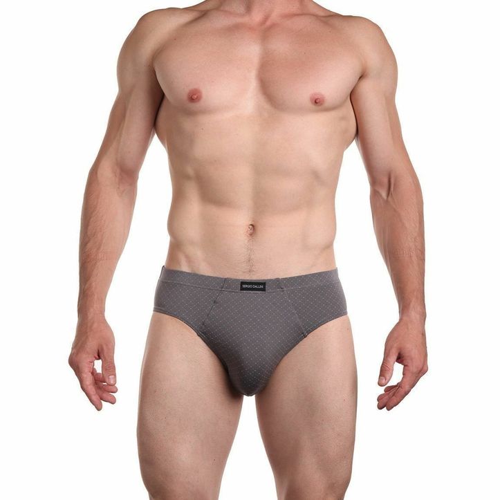 Мужские трусы брифы серые Sergio Dallini SG2934-3 