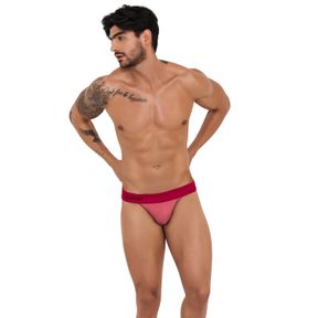 Фото Мужские трусы брифы розовые с красной резинкой Clever FERVOR BRIEF 123619