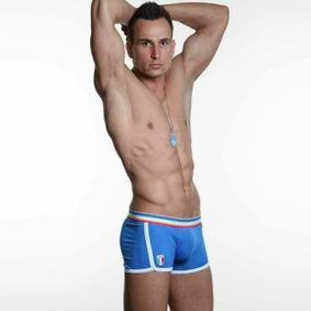 Фото  Мужские трусы хипсы голубые Paul Smith Trunk Blue