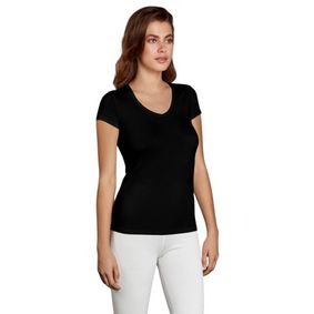 Фото Женское термобелье футболка с V-образным вырезом черная Doreanse Thermalwear 8580