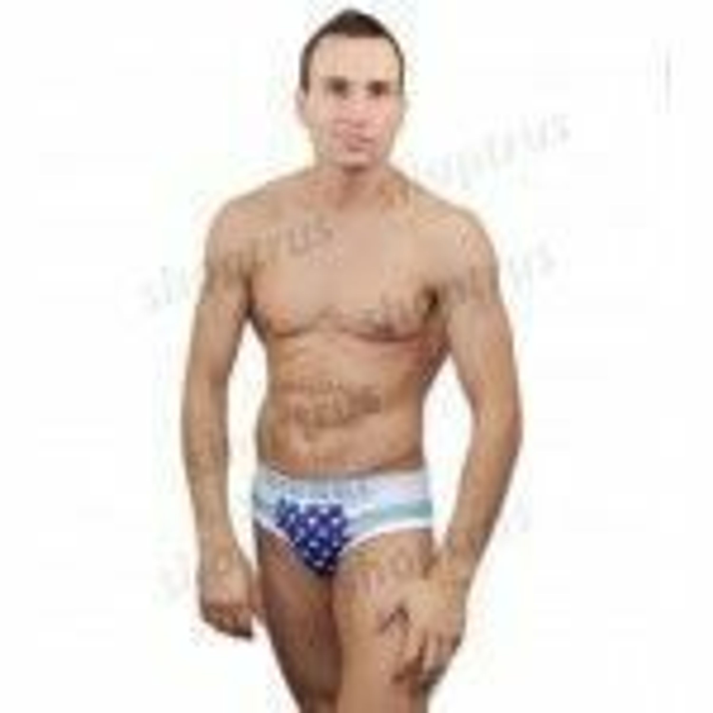 Мужские трусы брифы DIESEL American Flag голубые фото 1