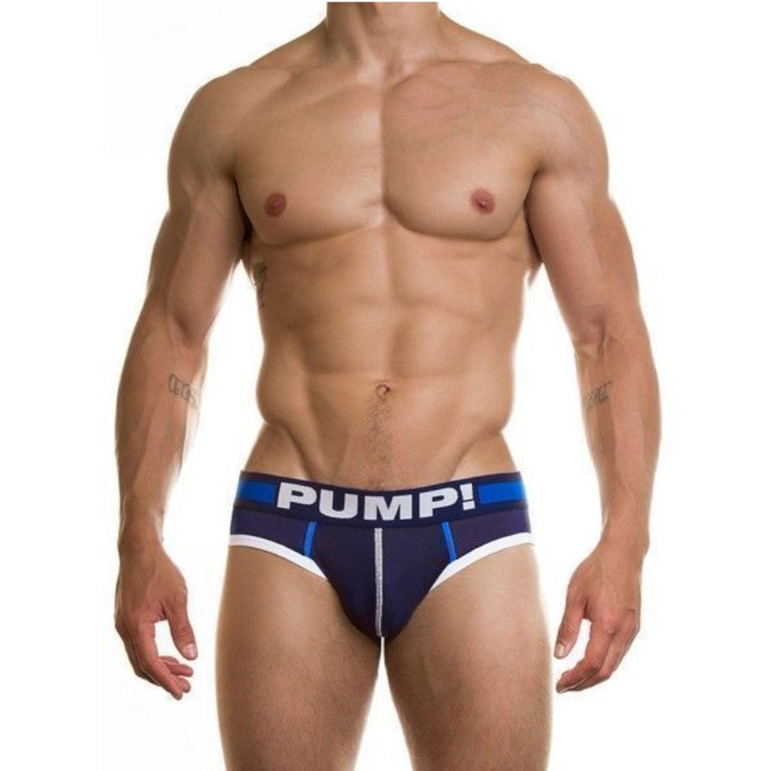 Мужские трусы брифы темно-синие Pump Navy Brief H69-16 фото 2