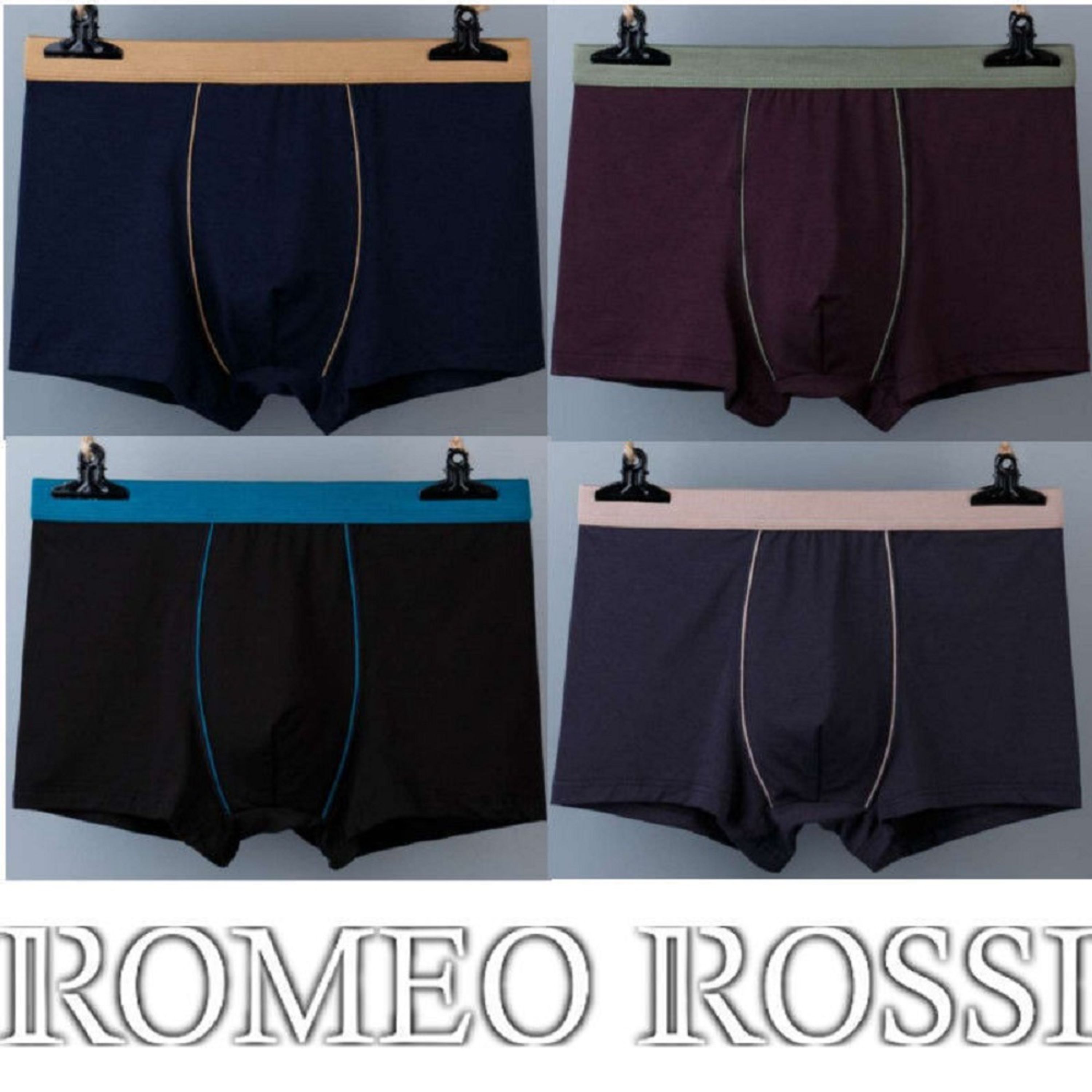 Набор мужских трусов боксеров 4в1 ROMEO ROSSI RR6011-03 фото 1