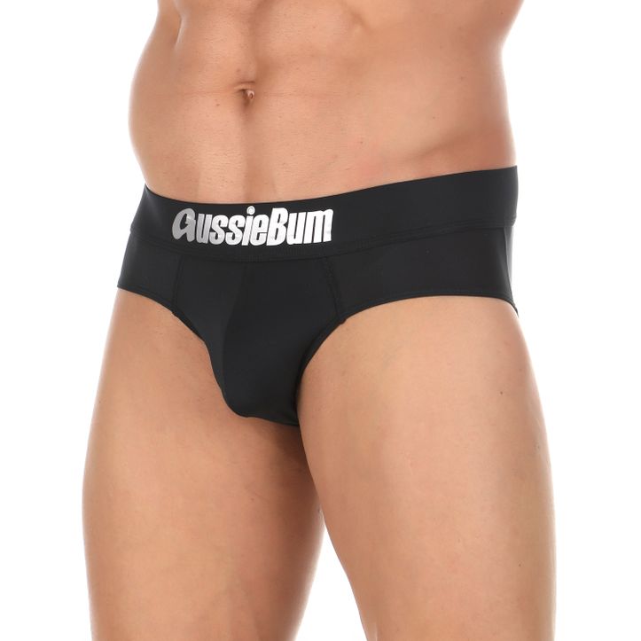 Мужские брифы черные классические Aussiebum Classic Swim Brief 