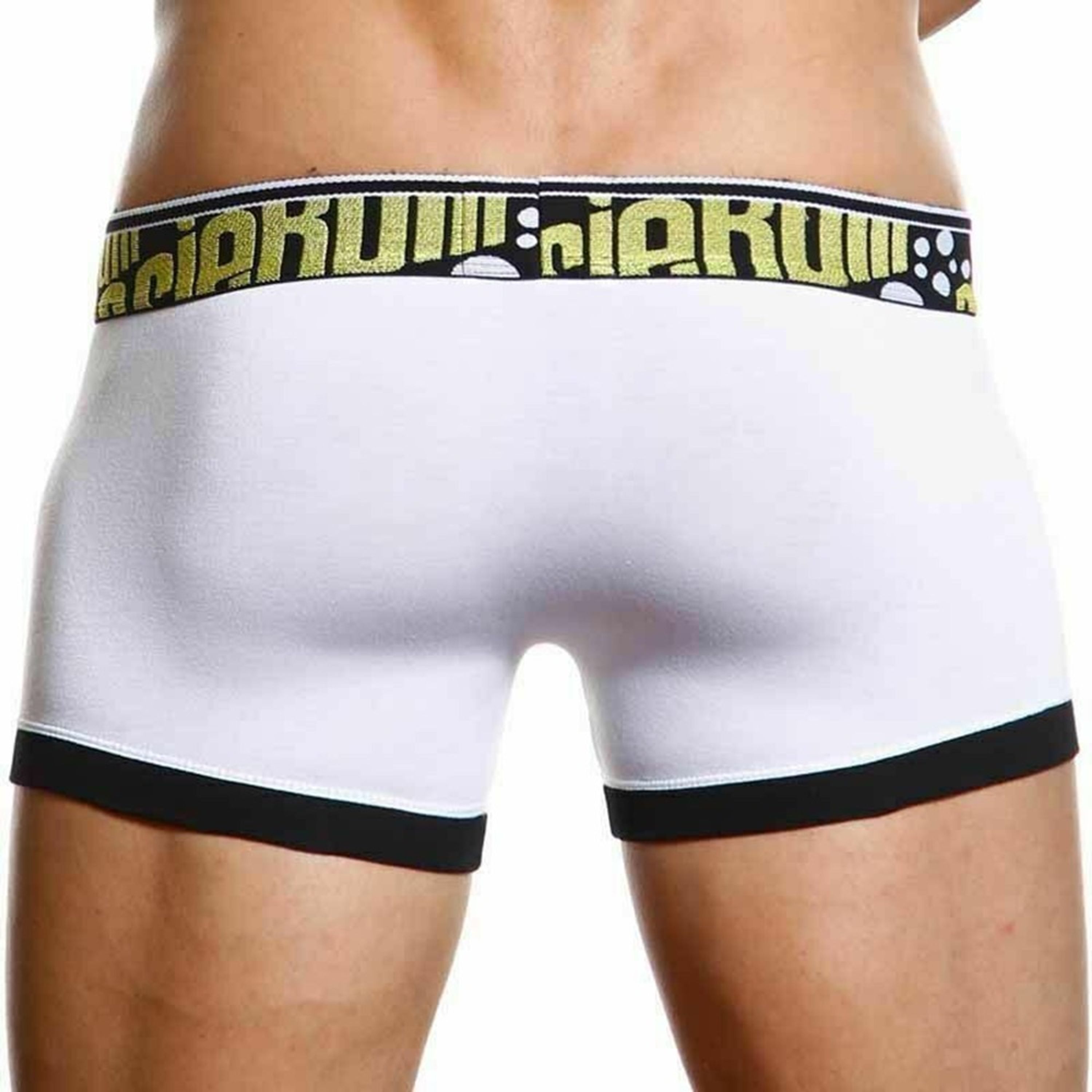 Мужские трусы боксеры Aussiebum Flaunt Hip Yellow & White AB00277 фото 4