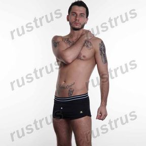Фото Мужские трусы хипсы черные Asitoo