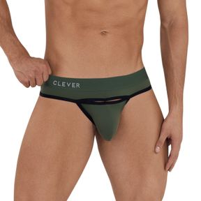 Фото Мужские трусы стринги хаки Clever Moda CELESTIAL THONG 114710