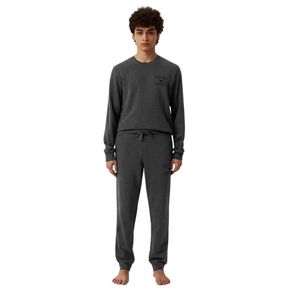 Фото Мужской домашний костюм темно-серый: толстовка и штаны Emporio Armani  111943_3F571 57720