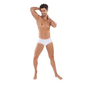 Фото Мужские трусы брифы белые Clever Moda CARIBBEAN PIPING BRIEF 088401