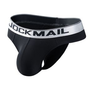 Фото Мужские трусы стринги черные JOCKMAIL JM1029-2