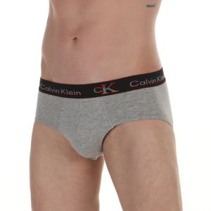 Фото Мужские трусы брифы серые меланж Calvin Klein
