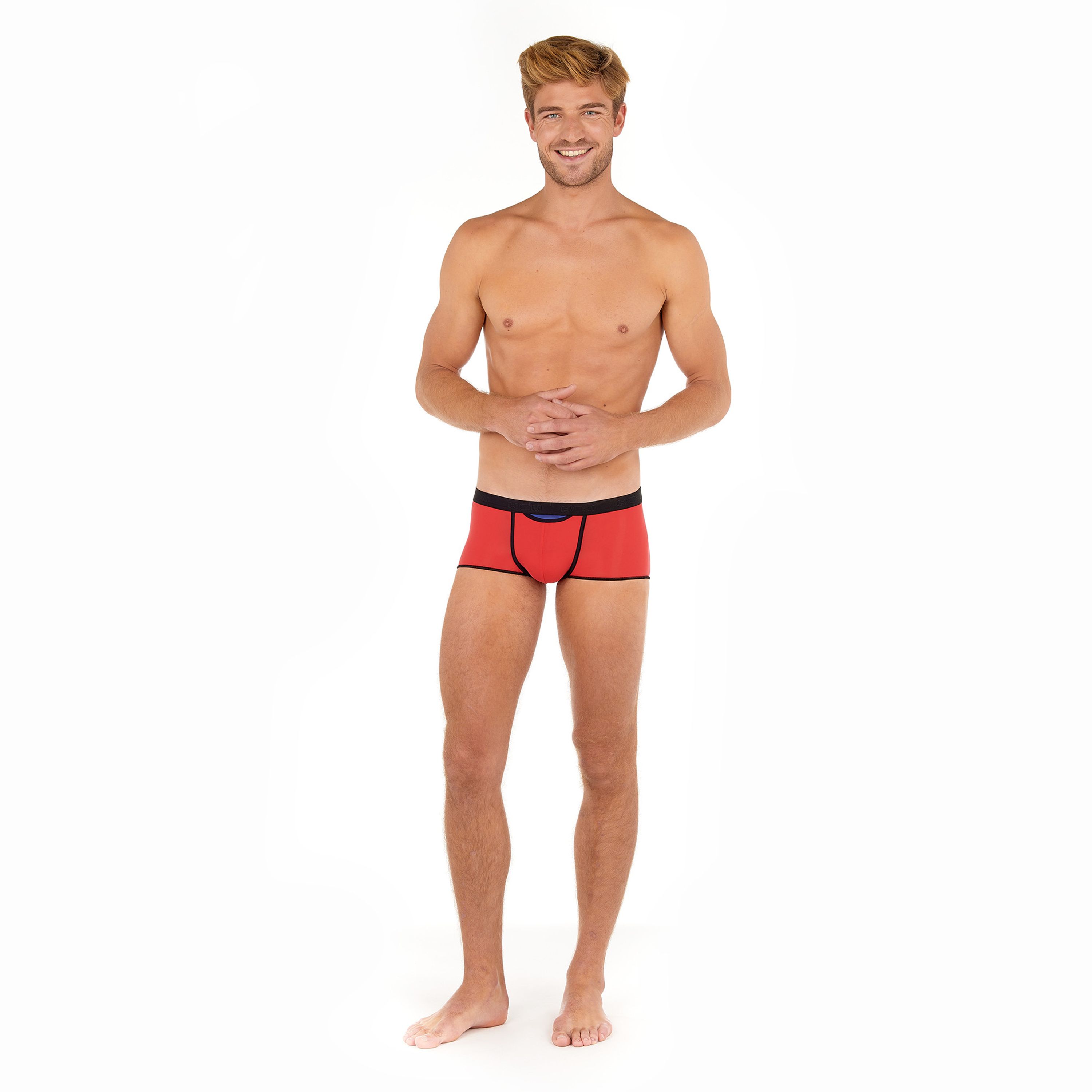 Мужские трусы хипсы красные HOM PLUME UP Trunk HO1 up 402373_404063 фото 1