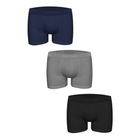Фото Набор мужских трусов боксеров 3в1 (темно-синие, серые, черные) JOHN FRANK JF3BMODNA03
