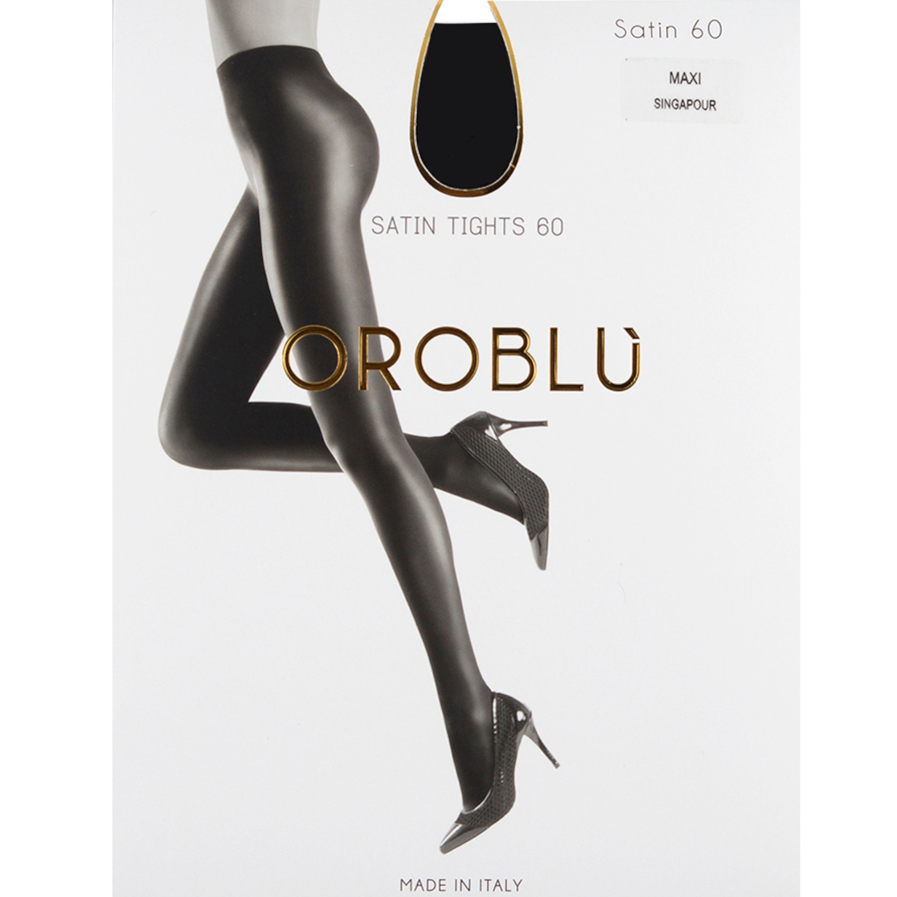Женские колготки черные OROBLU Satin, 60 ден Opaque VOBC01112 фото 2