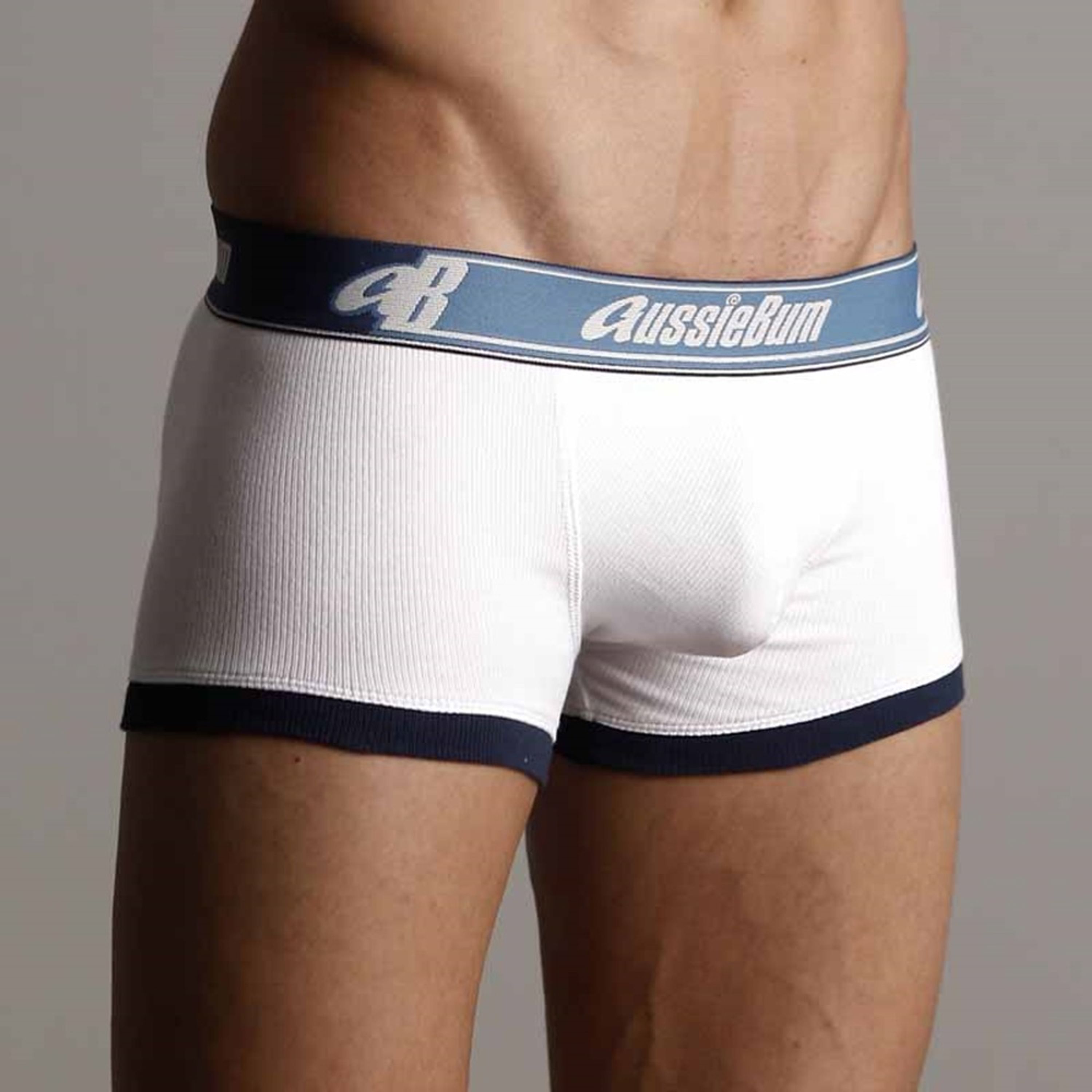 Мужские трусы боксеры белые Aussiebum aB Flex White AB00074 фото 3