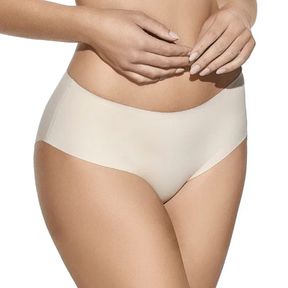 Фото Женские трусы слипы высокие бежевые бесшовные Creaciones Selene 502 BRAGA/tierra