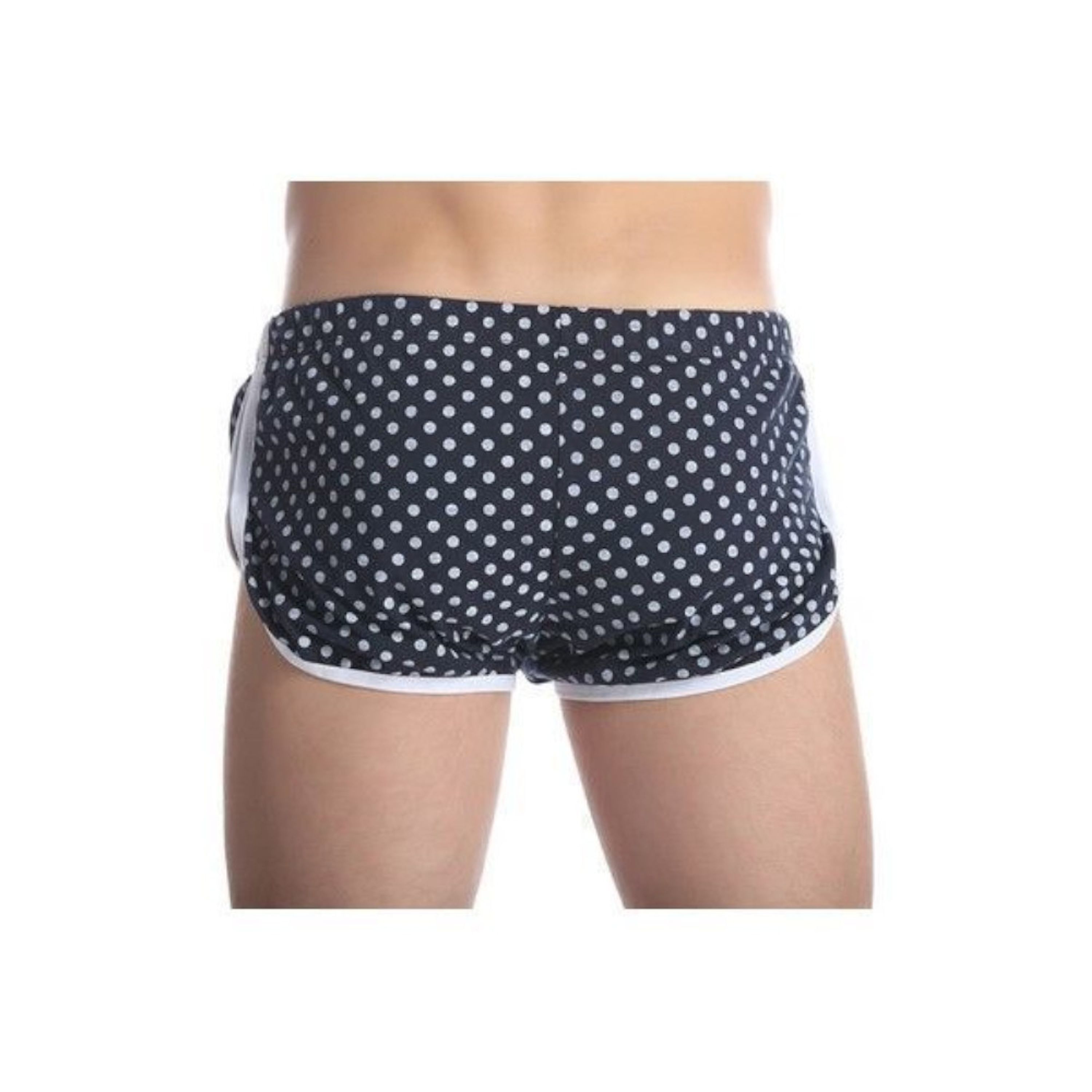 Мужские шорты синие в горошек Gillbro Navy Polka Dot Shorts фото 3