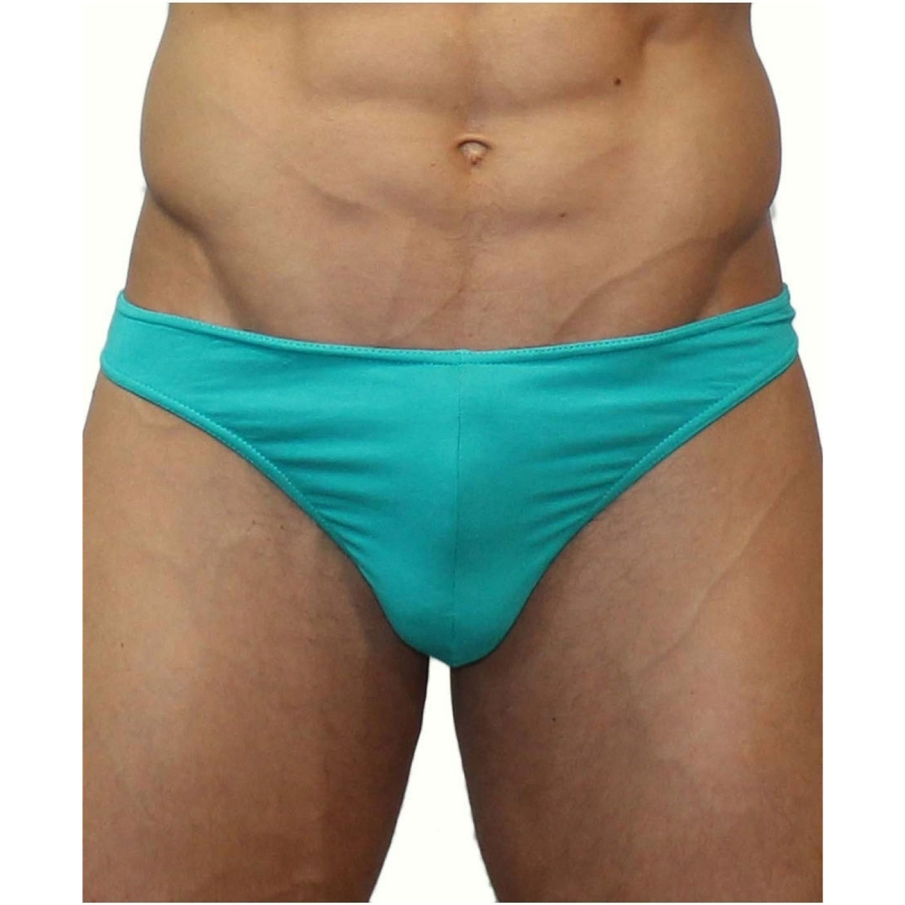 Мужские трусы стринги бирюзово-зеленые Romeo Rossi Dream String RR1005-7 фото 2