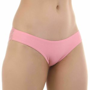 Фото Женские трусы слипы с кружевной вставкой коралловые ROMEO ROSSI RR2503-12