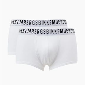Фото Мужские трусы хипсы белые набор 2 в 1 Bikkembergs CLASSIC BKK1UTR02BI/2