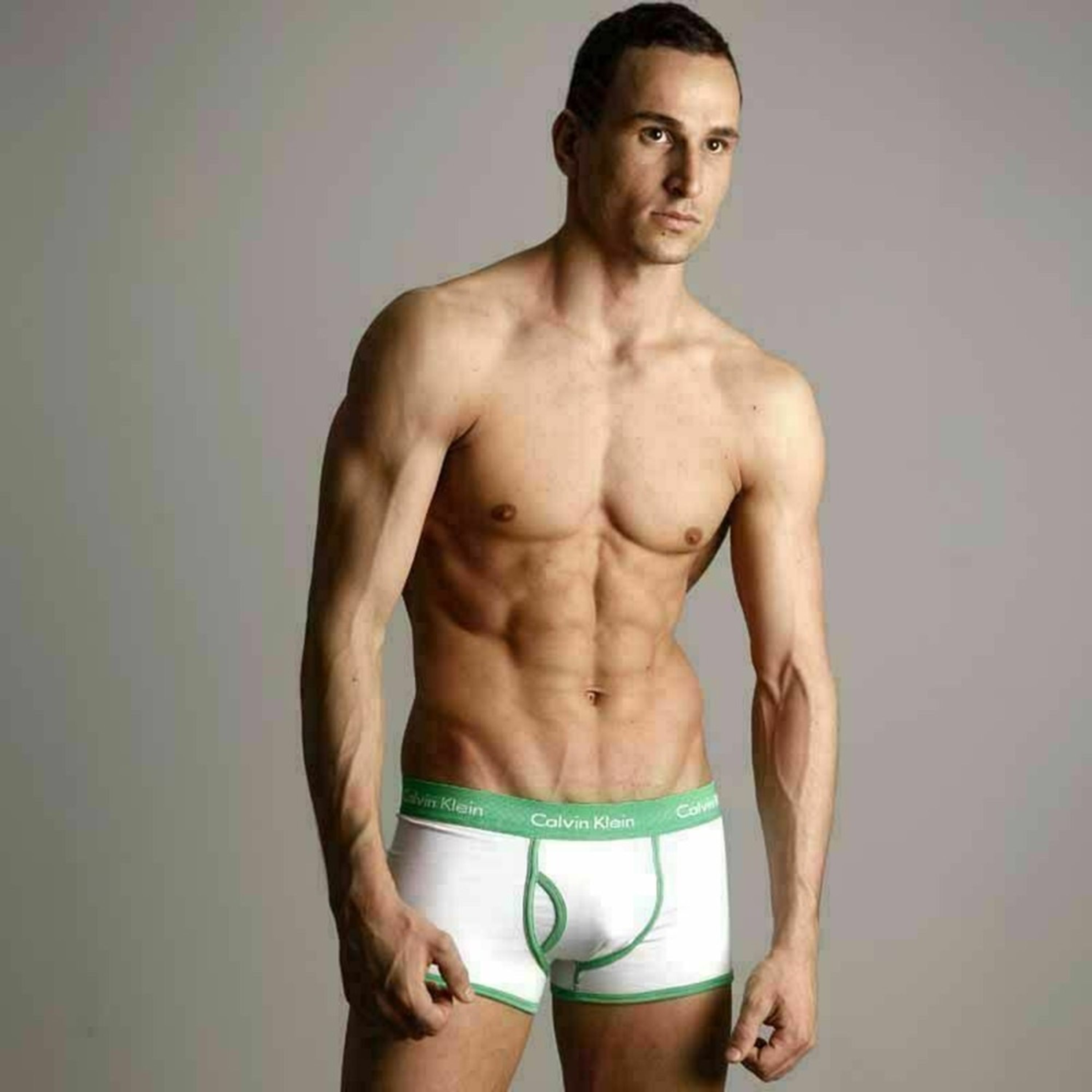 Мужские трусы боксеры Calvin Klein 365 White Green фото 1