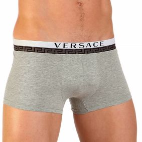 Фото Мужские трусы боксеры серые Versace