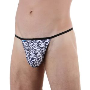 Фото Мужские трусы стринги белые с надписями "Dior" Boefje