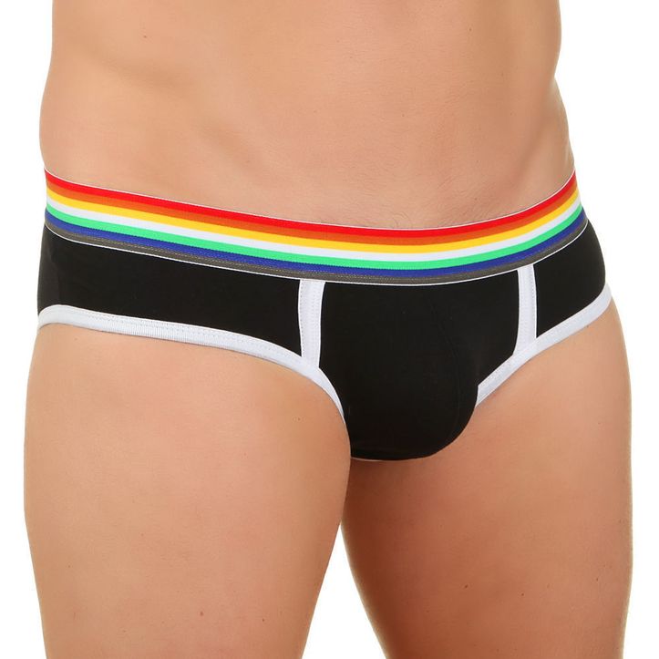 Мужские трусы брифы черные Paul Smith  