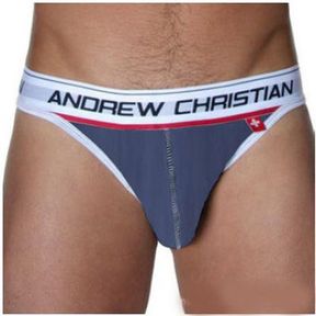 Фото  Мужские трусы стринги Andrew Christian String Flexsoft Show It Asphalt AC34