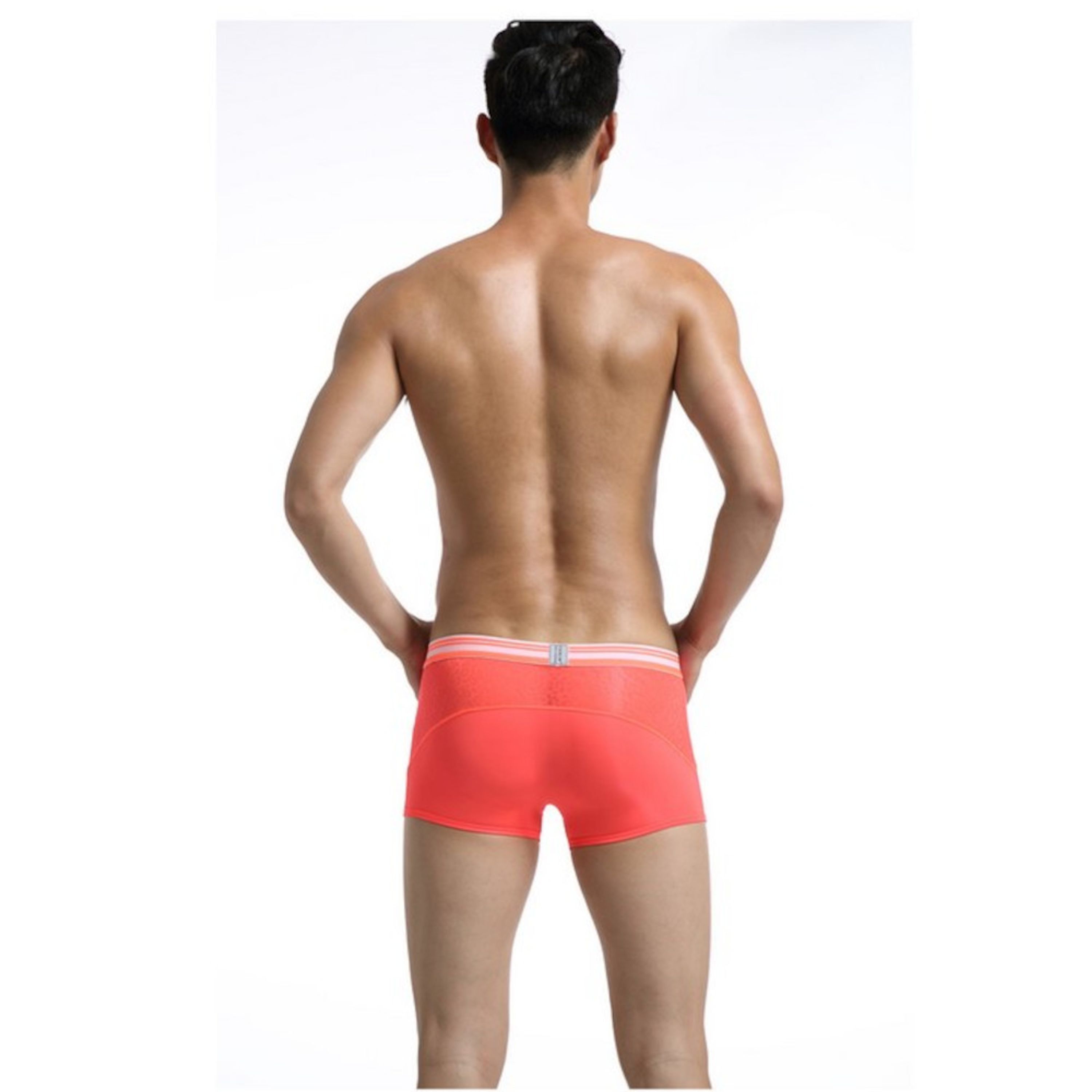 Мужские трусы боксеры оранжевые Cockon intimate lace Boxers 862 фото 2