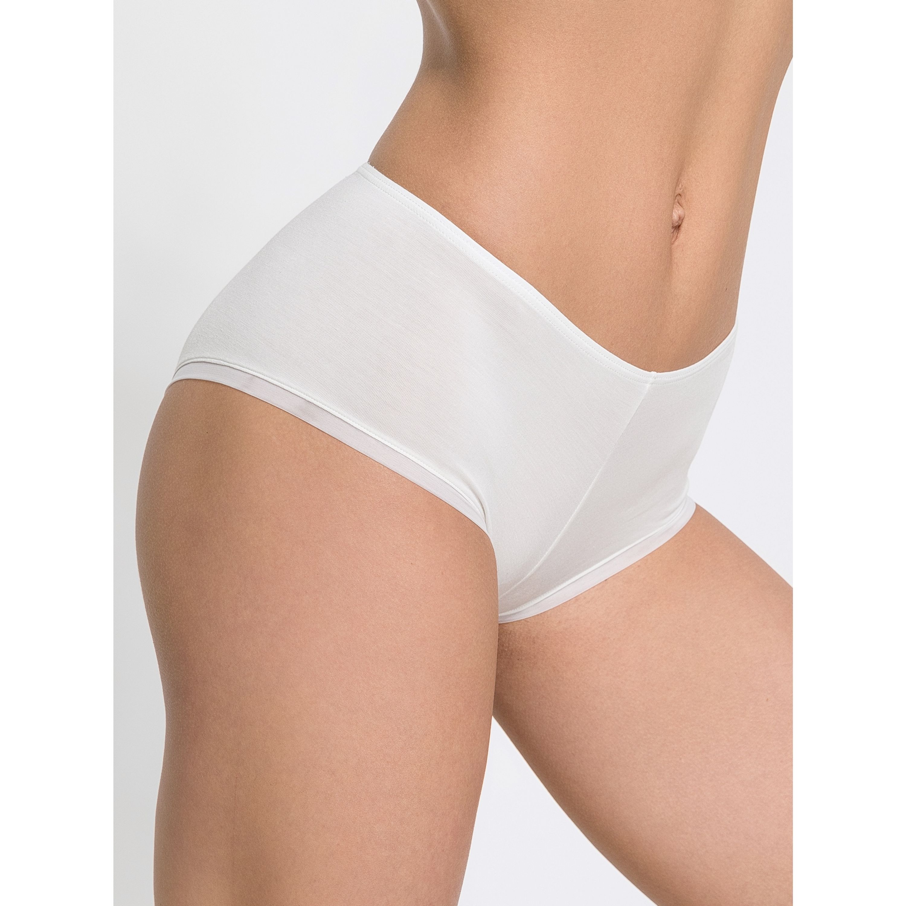 Женские трусы кюлоты белые OROBLU Perfect Line VOBT01599 фото 2