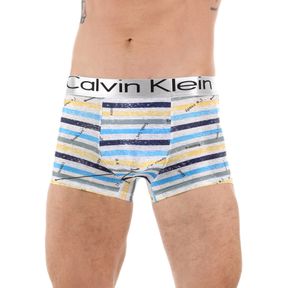 Фото Мужские трусы боксеры в разноцветную полоску Calvin Klein