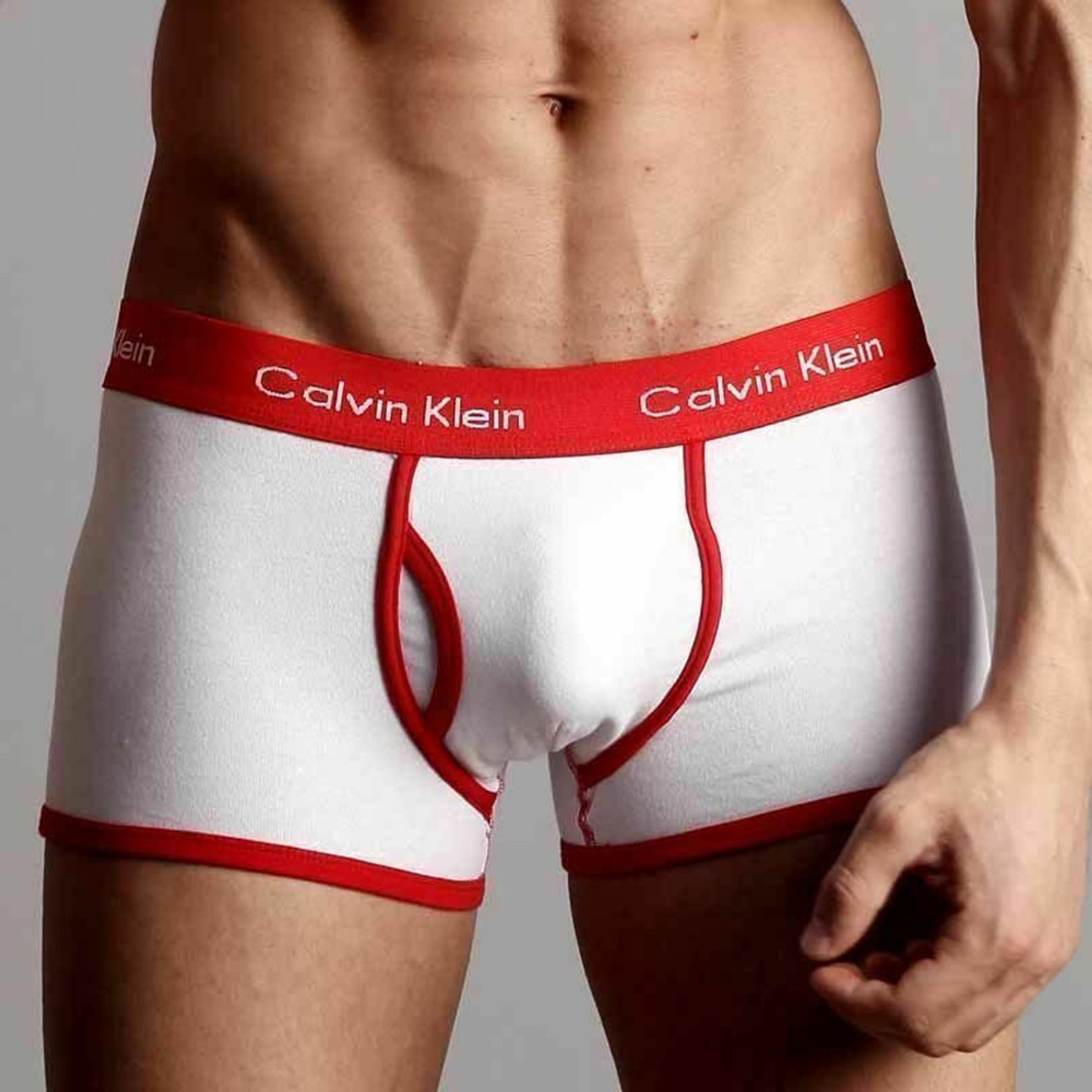 Мужские трусы боксеры Calvin Klein 365 White Red Boxer фото 2