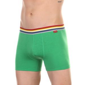 Фото Мужские трусы боксеры зеленые с разноцветной резинкой Paul Smith
