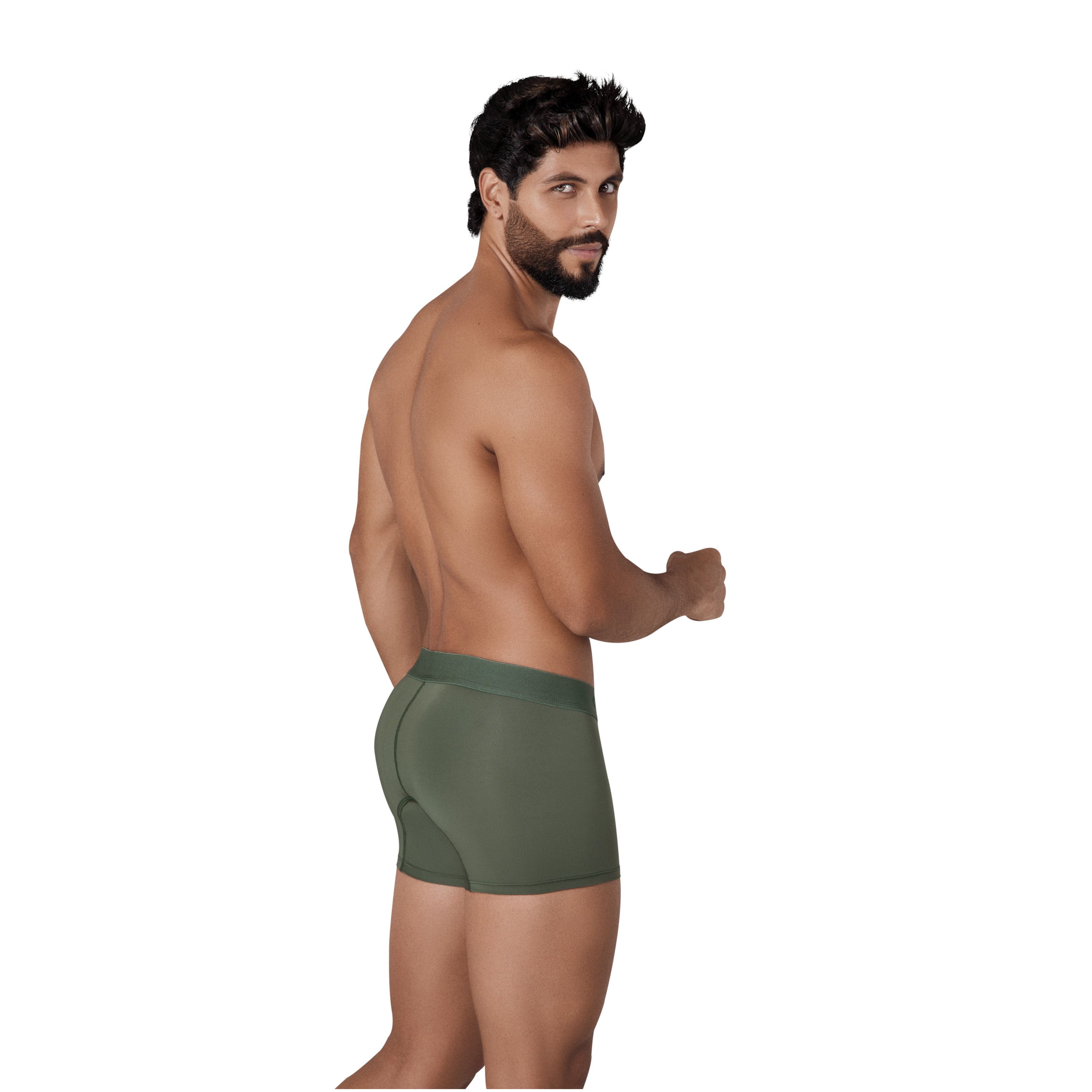 Мужские трусы боксеры зеленые Clever Moda BASIS TRUNKS 130910 фото 3