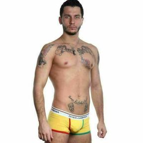 Фото Мужские трусы хипсы желтые Dolce Gabbanna Milano Boxer Yellow