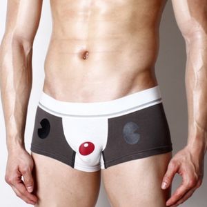 Фото Мужские трусы хипсы с мультяшкой темно-серые Superbody Cartoon Bear Hip Boxer