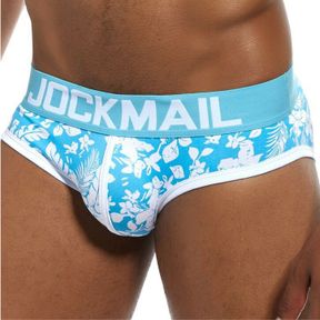 Фото Мужские трусы брифы голубые JOCKMAIL JM2054-17