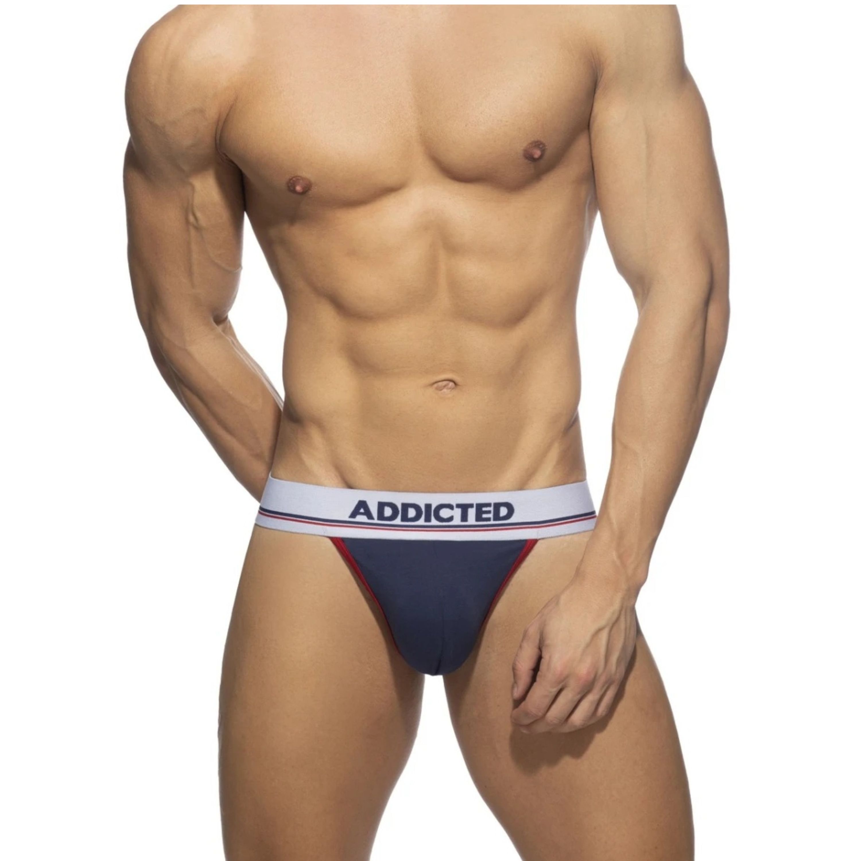 Мужские трусы танга темно-синие Addicted AD3014-16 фото 2